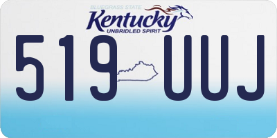KY license plate 519UUJ
