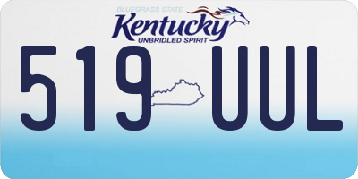 KY license plate 519UUL