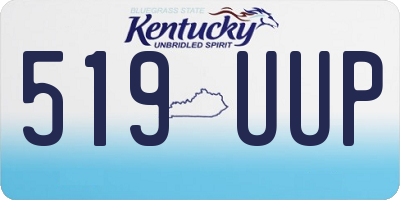 KY license plate 519UUP
