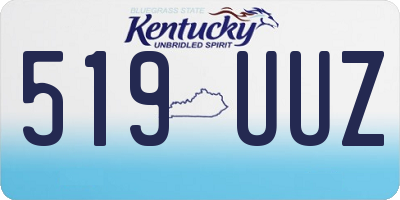 KY license plate 519UUZ
