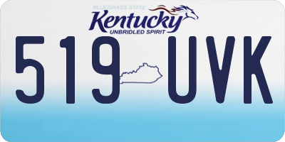 KY license plate 519UVK