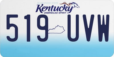 KY license plate 519UVW