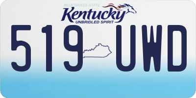 KY license plate 519UWD