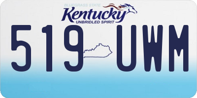KY license plate 519UWM