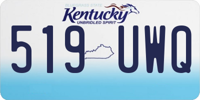 KY license plate 519UWQ