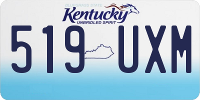 KY license plate 519UXM