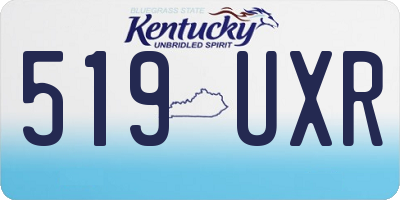 KY license plate 519UXR
