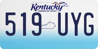 KY license plate 519UYG