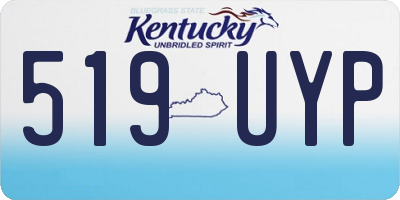 KY license plate 519UYP