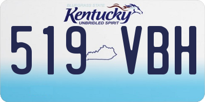 KY license plate 519VBH