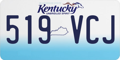 KY license plate 519VCJ