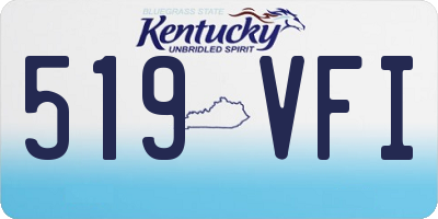 KY license plate 519VFI