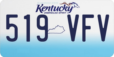 KY license plate 519VFV