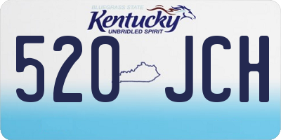 KY license plate 520JCH