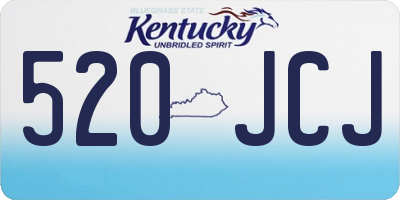 KY license plate 520JCJ