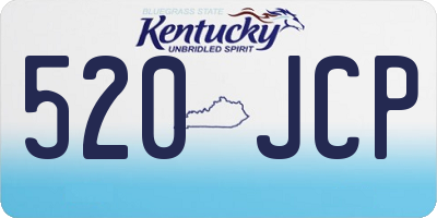 KY license plate 520JCP