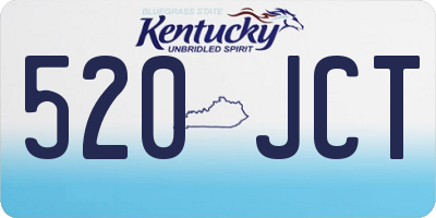 KY license plate 520JCT