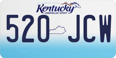 KY license plate 520JCW