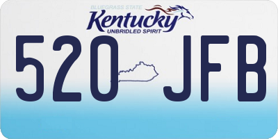 KY license plate 520JFB