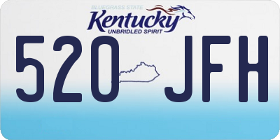 KY license plate 520JFH