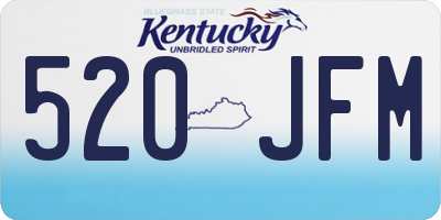 KY license plate 520JFM