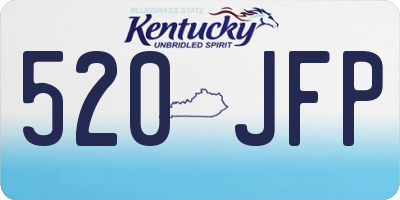 KY license plate 520JFP