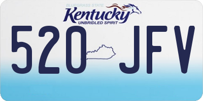 KY license plate 520JFV