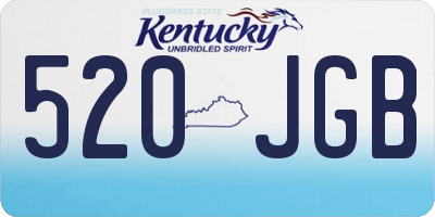 KY license plate 520JGB