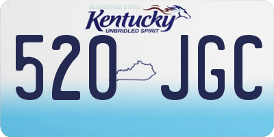 KY license plate 520JGC