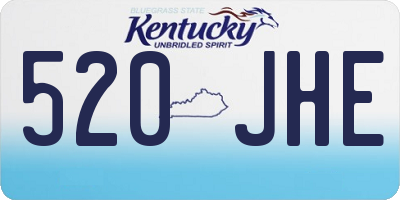 KY license plate 520JHE