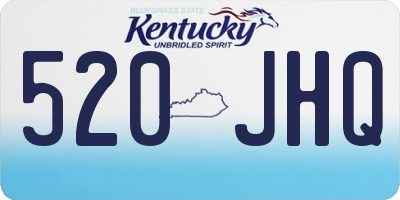 KY license plate 520JHQ