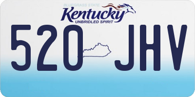 KY license plate 520JHV