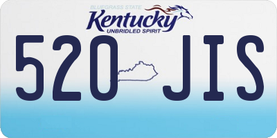 KY license plate 520JIS