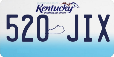 KY license plate 520JIX