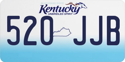 KY license plate 520JJB