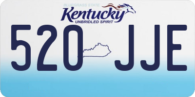 KY license plate 520JJE