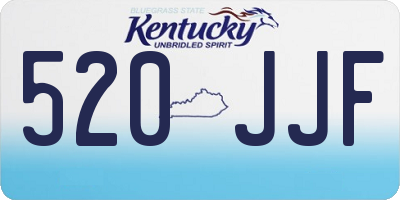 KY license plate 520JJF