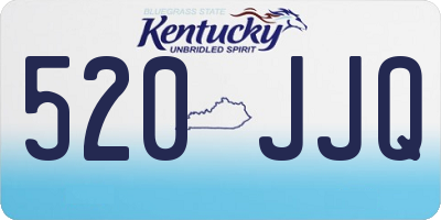 KY license plate 520JJQ