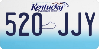 KY license plate 520JJY