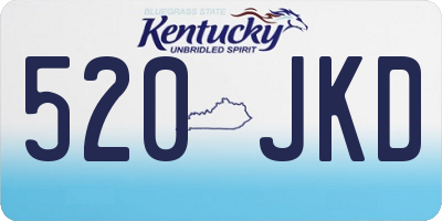 KY license plate 520JKD