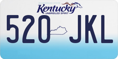KY license plate 520JKL