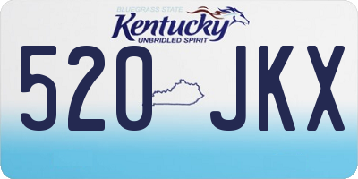 KY license plate 520JKX