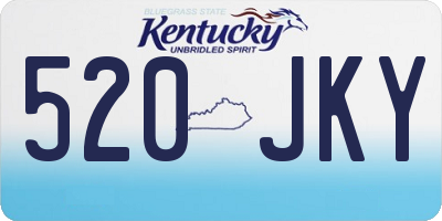 KY license plate 520JKY