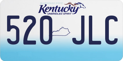 KY license plate 520JLC