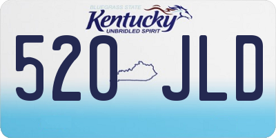 KY license plate 520JLD