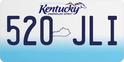 KY license plate 520JLI