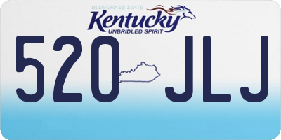 KY license plate 520JLJ
