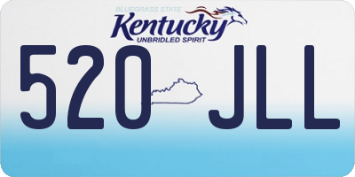 KY license plate 520JLL