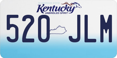 KY license plate 520JLM