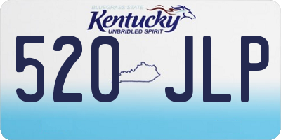 KY license plate 520JLP